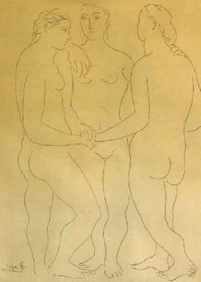 Les Trois Amies by Pablo Picasso