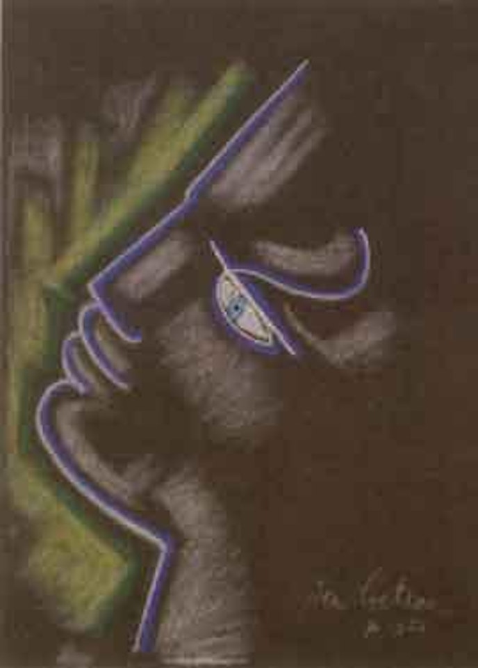 Male profile by Jean Cocteau