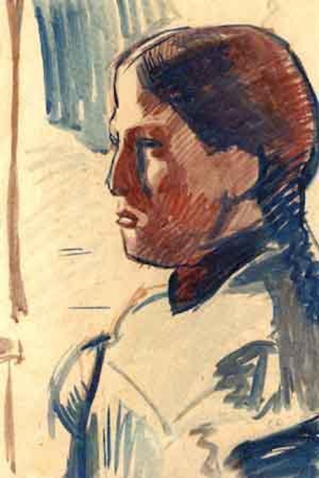 Portrait of a girl by Cuno Amiet