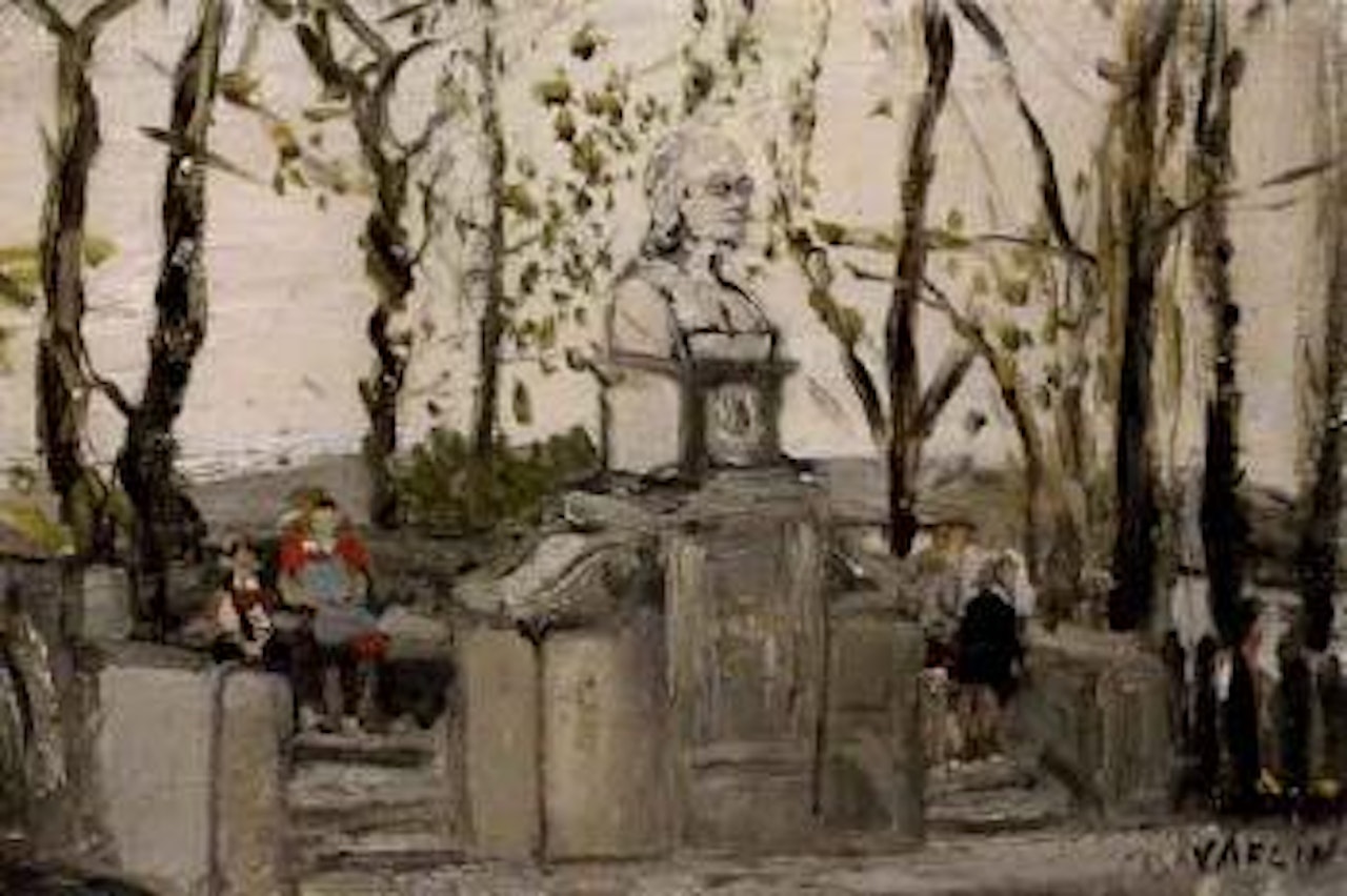 Landscape with a monument by Willy Guggenheim Varlin