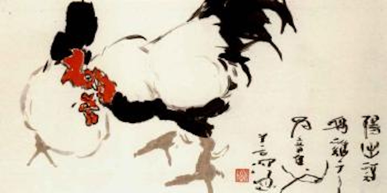 Roosters by Yang Shanshen