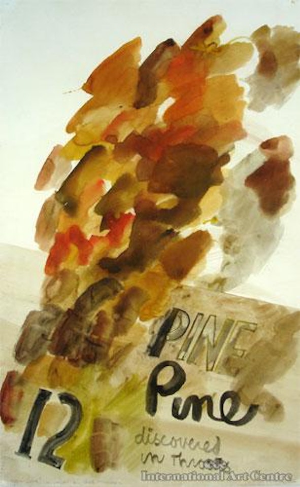Pine discovered in throats no 12 by Ralph Hotere