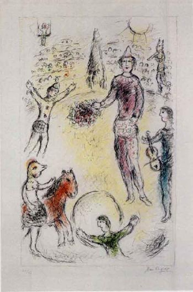 Les clowns musiciens by Marc Chagall
