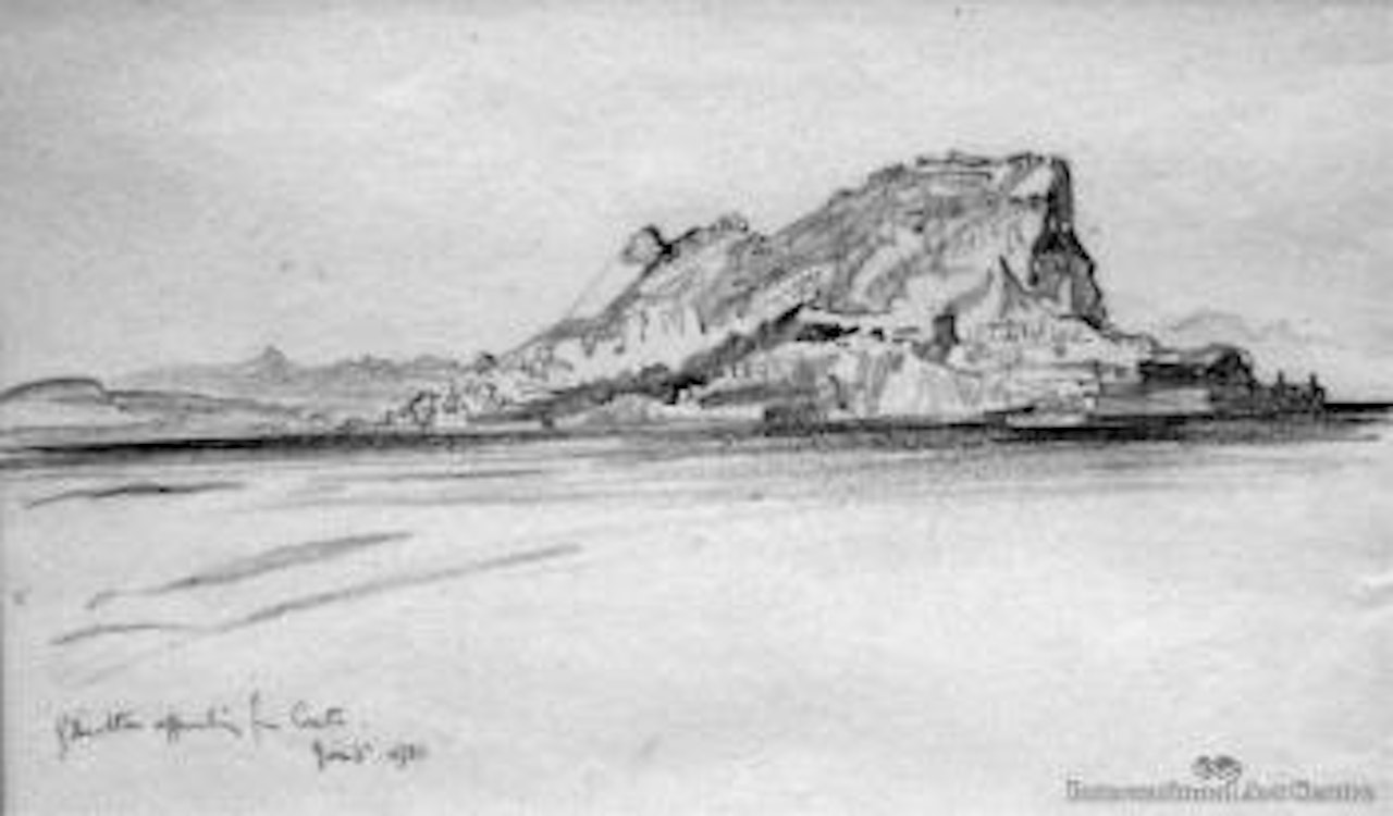 Gibraltar approaching from Cinta by William Russell Flint