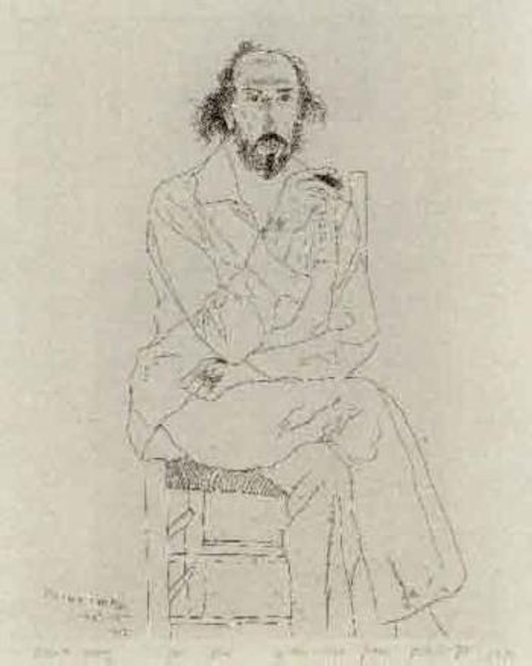 Portrait of Richard Hamilton by David Hockney