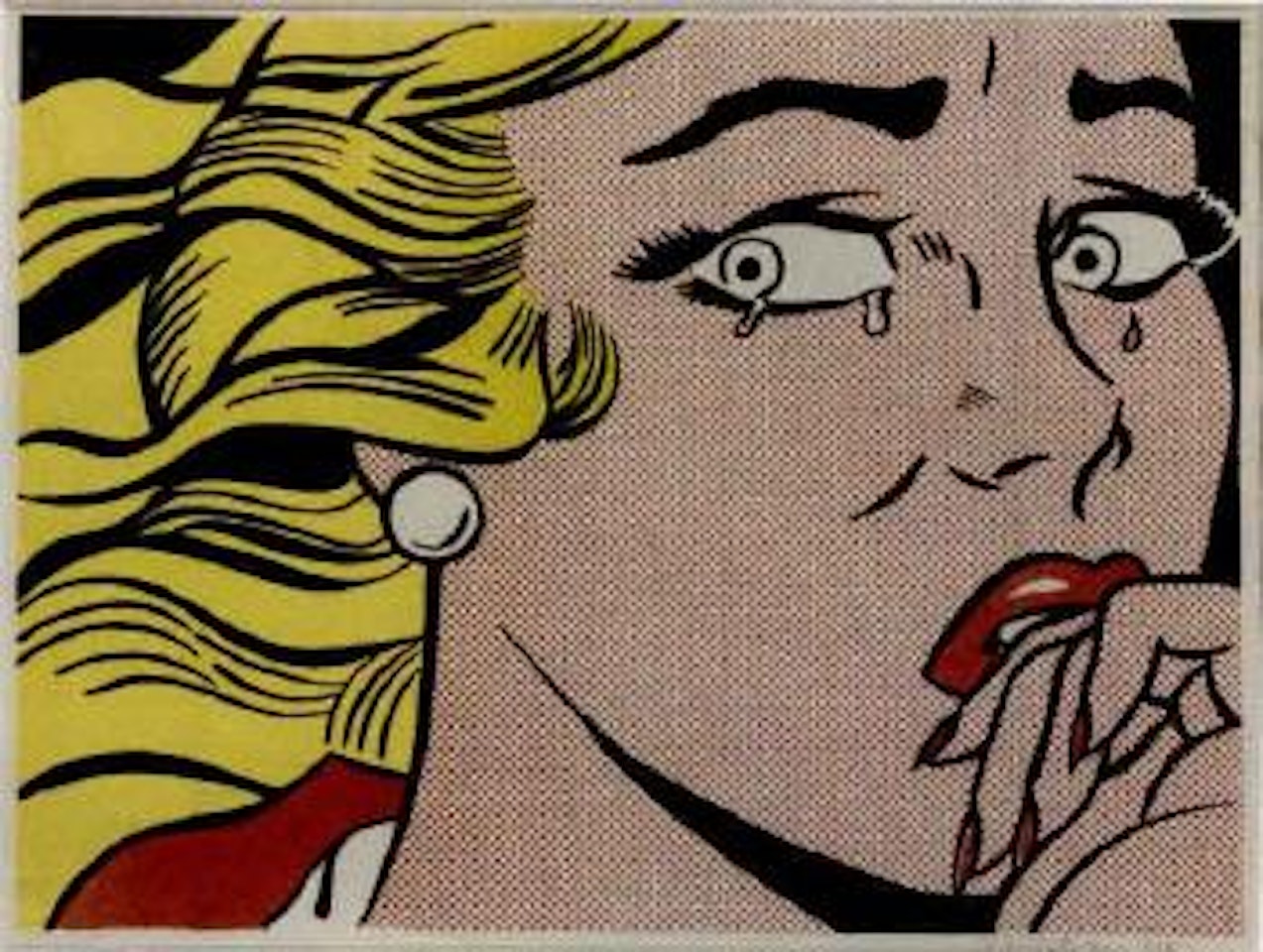 Crying girl by Roy Lichtenstein