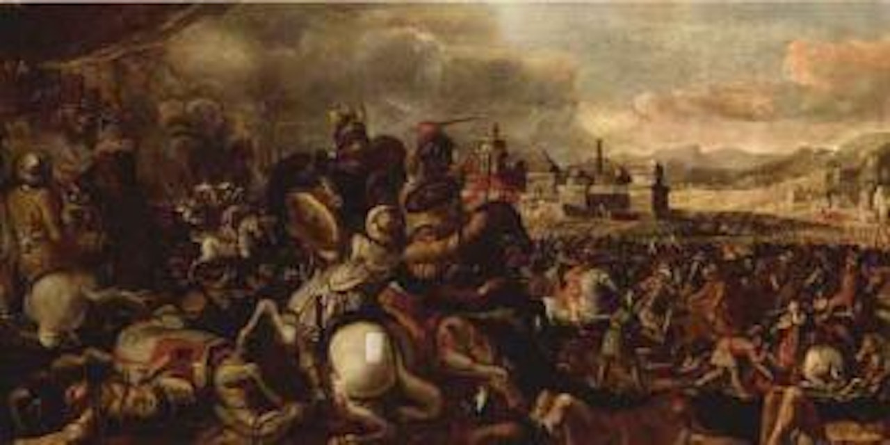 Battle scene by Neapolitan School