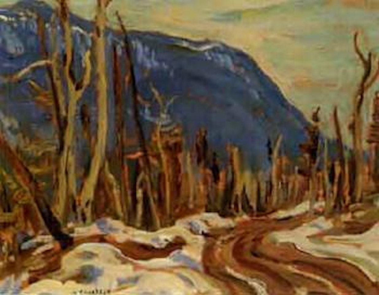 Road to Lumber Camp, Gaspe by Alexander Young Jackson
