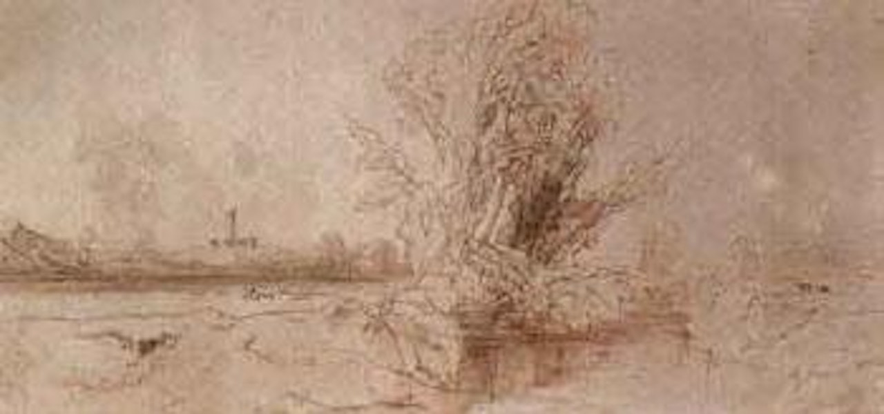 An Italian landscape with San Eusebio in the distance by Edward Lear