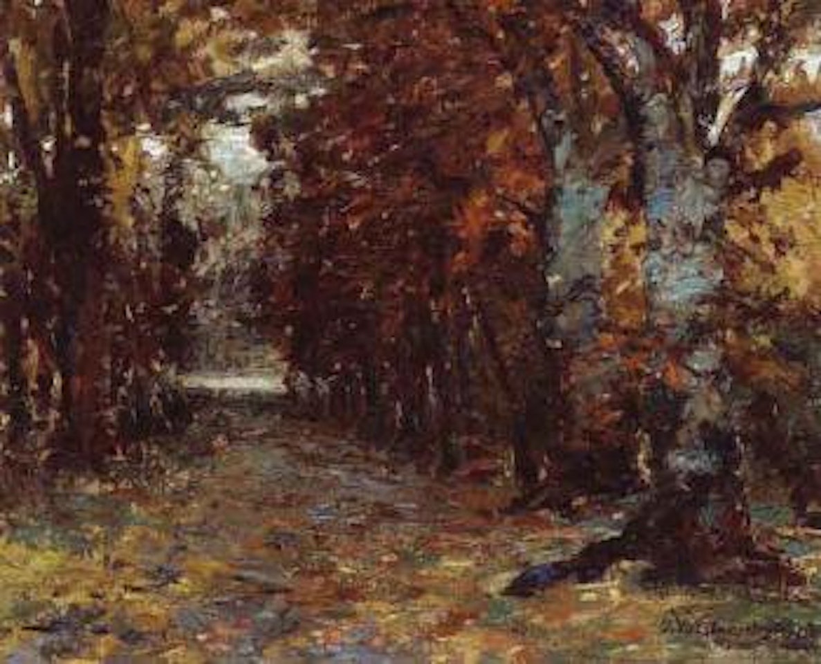 Autumn woods by Olga Wisinger-Florian