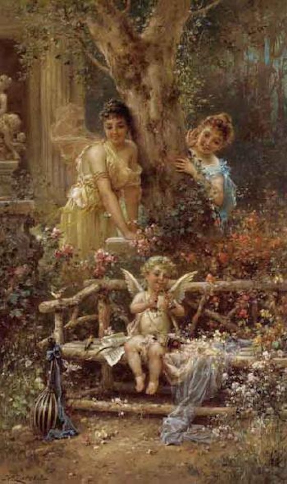 Eavesdroppers by Hans Zatzka