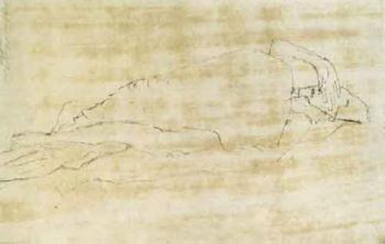 Reclining couple by Gustav Klimt