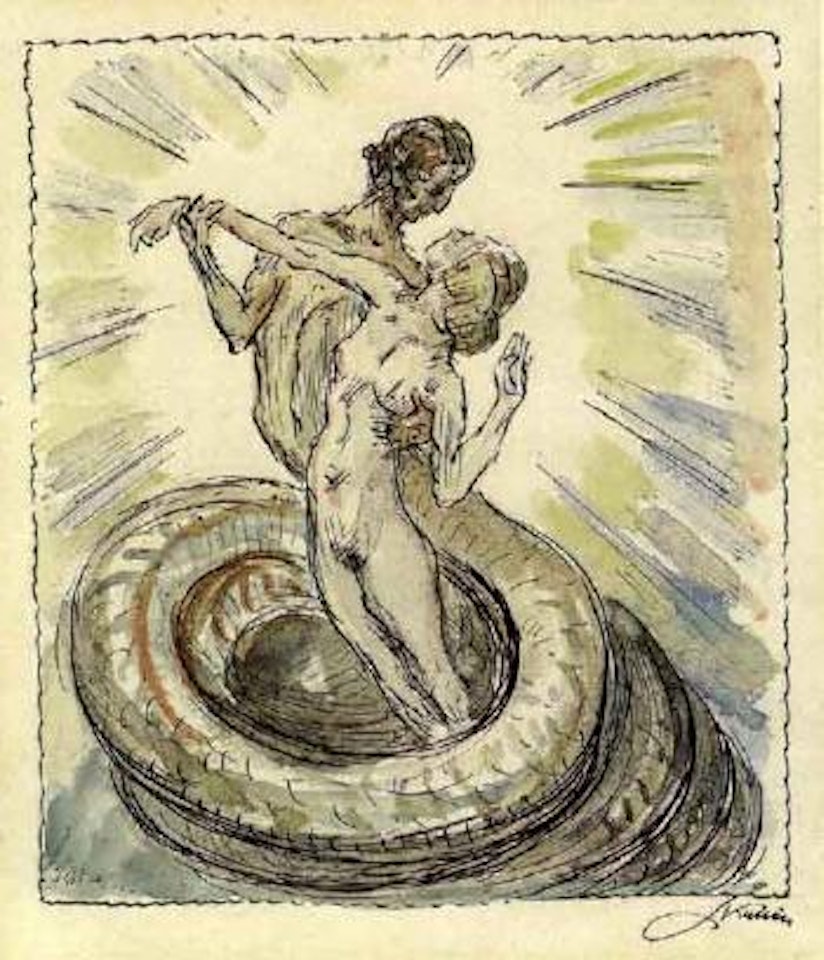 Man and woman by Alfred Kubin