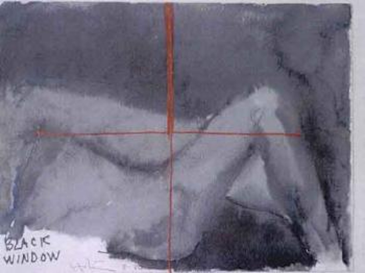 Black window by Ralph Hotere