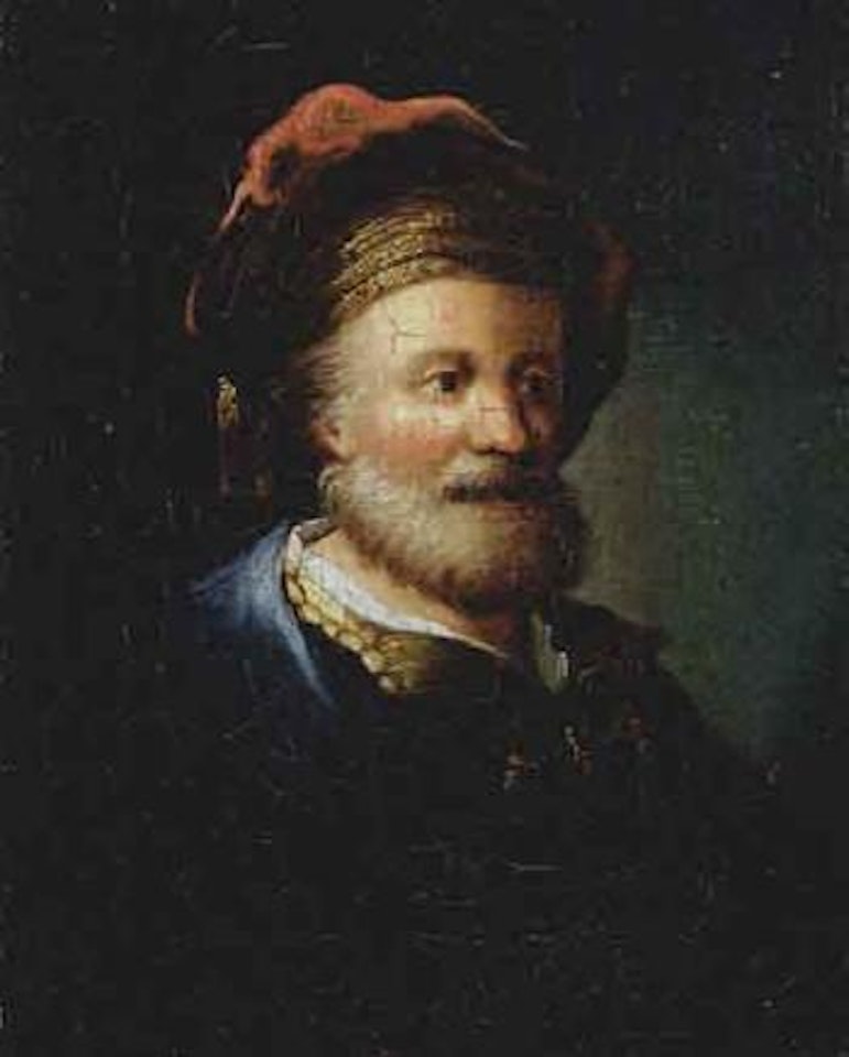 Portrait of a bearded oriental man by Christian Wilhelm Ernst Dietrich