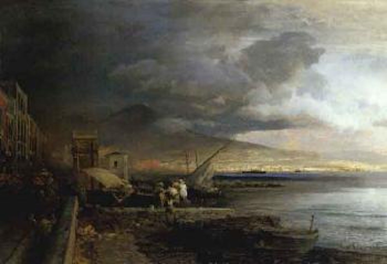 Coastal landscape, Naples by Oswald Achenbach