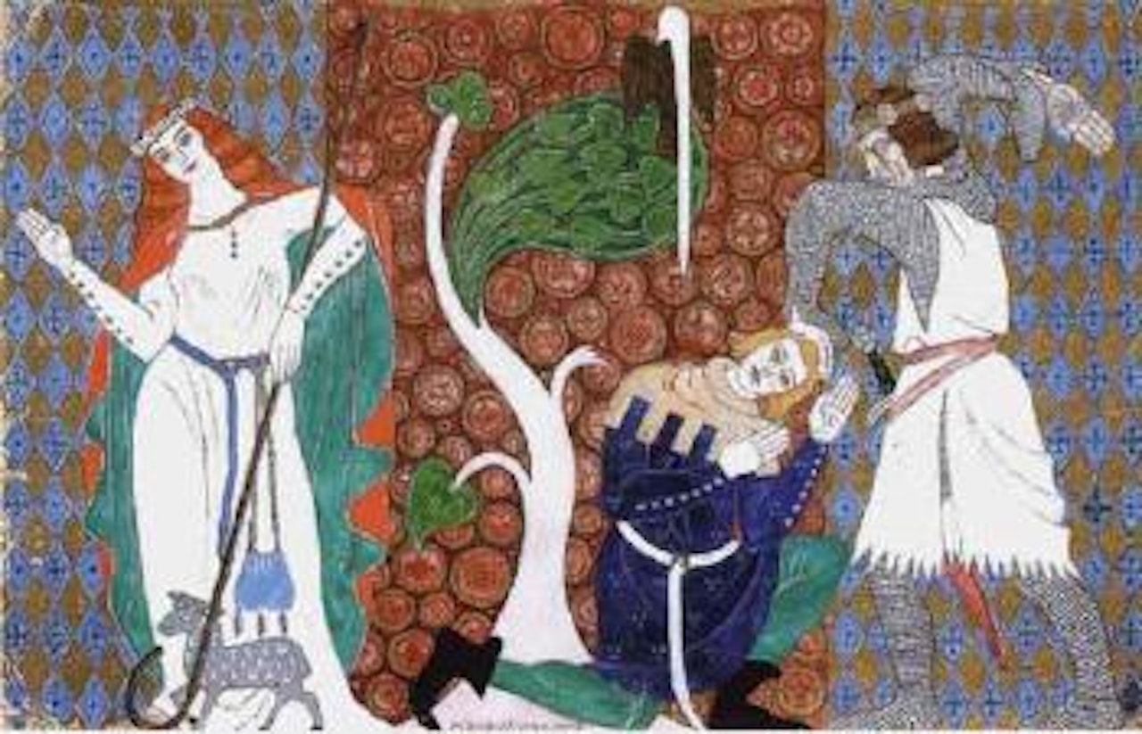 Decor pour le Jeu de Robin et Marion by Mstislav Valerianovich Dobuzhinsky