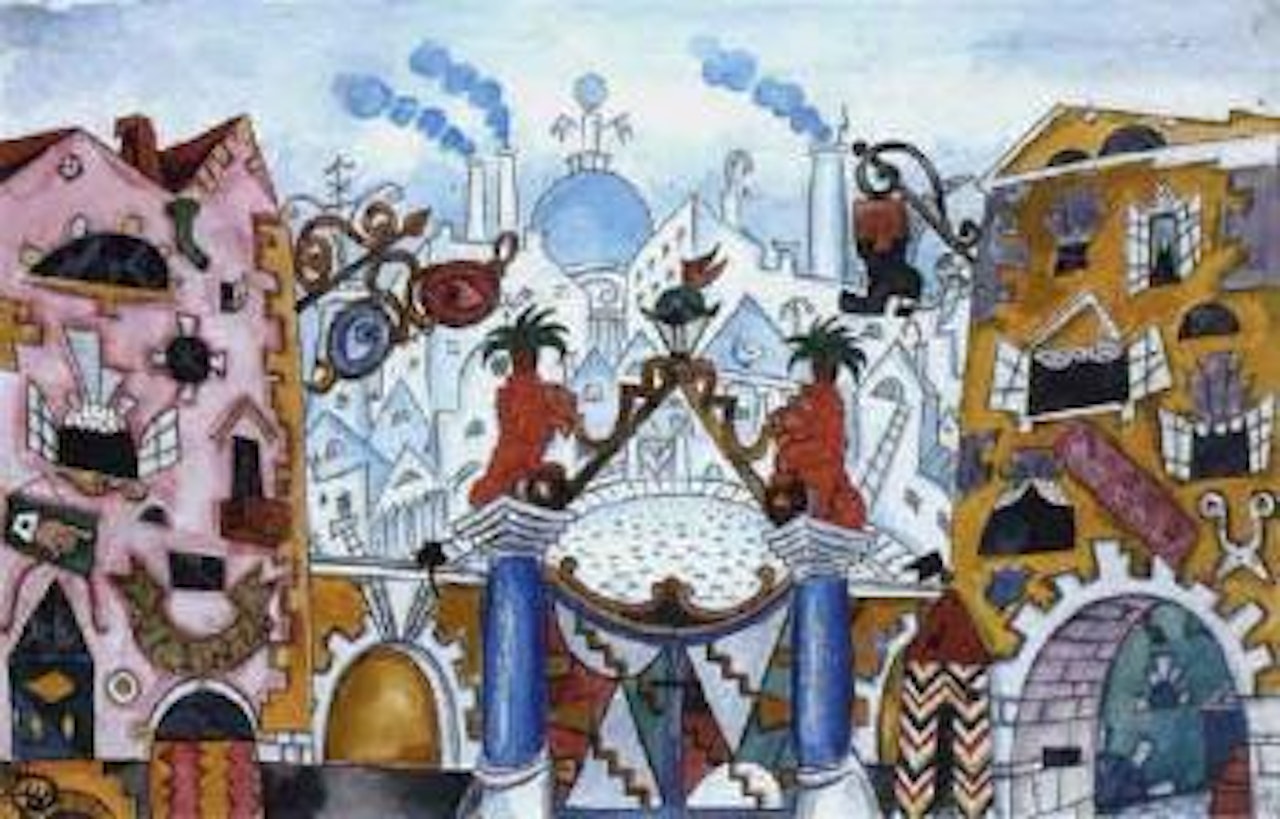 L Musique qui Passe by Mstislav Valerianovich Dobuzhinsky