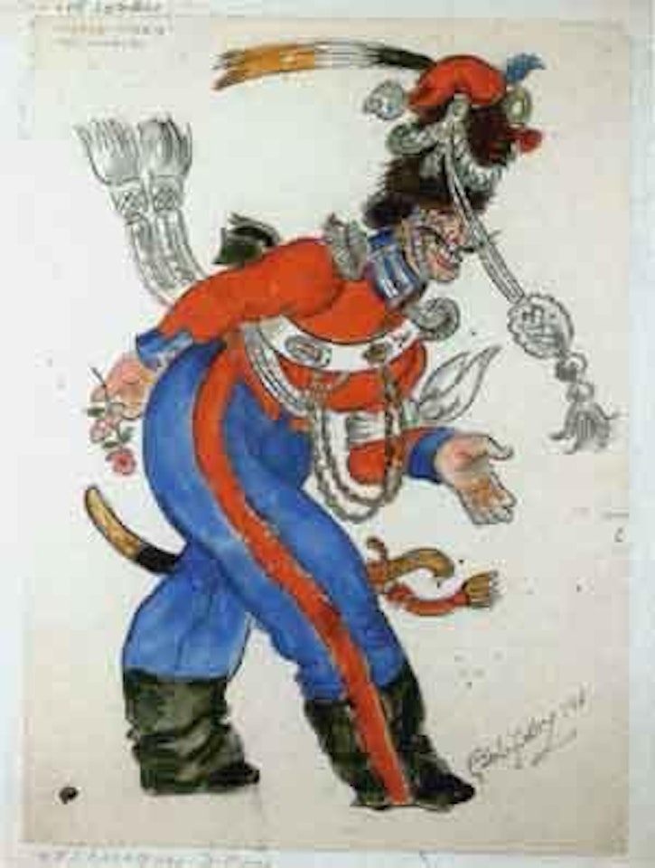 Le Cosaque, costume by Mstislav Valerianovich Dobuzhinsky
