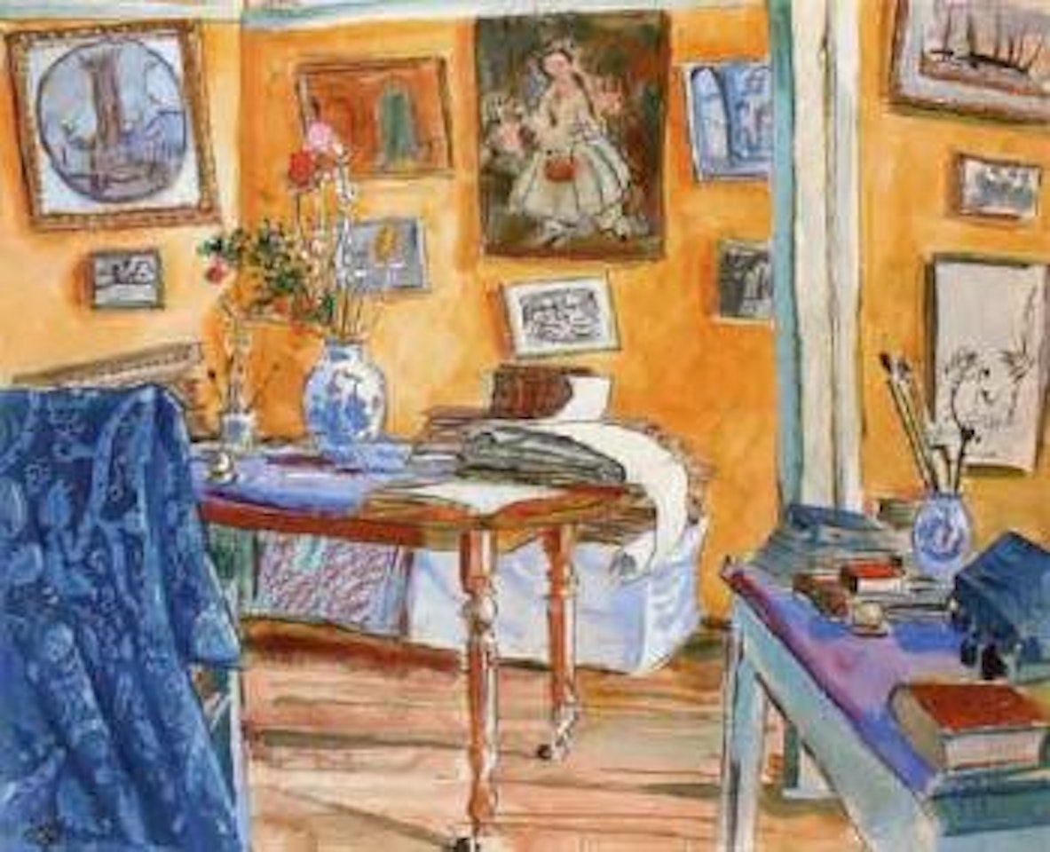 Chambre jaune de l'artiste by Mstislav Valerianovich Dobuzhinsky