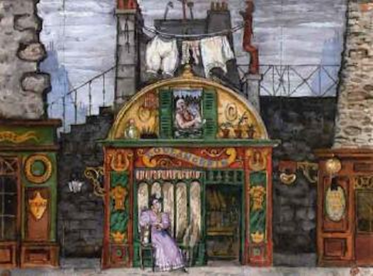 La femme du patissier by Mstislav Valerianovich Dobuzhinsky