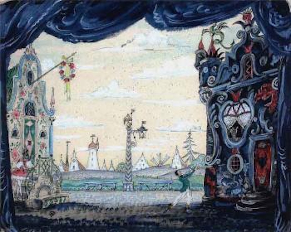 Coppelia, Ballet de Monte-Carlo by Mstislav Valerianovich Dobuzhinsky