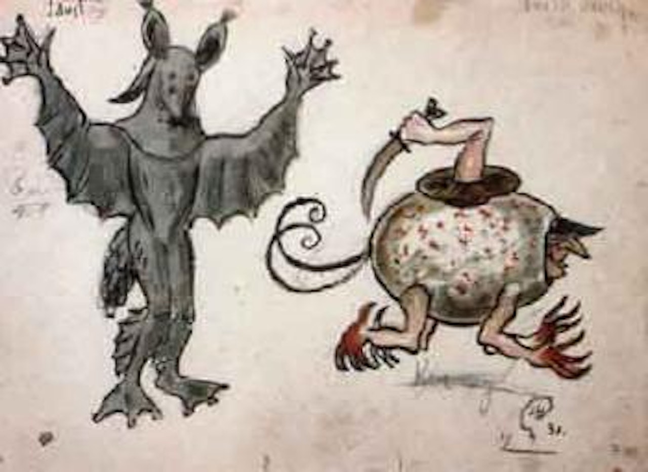 Faust, projets de costumes by Mstislav Valerianovich Dobuzhinsky