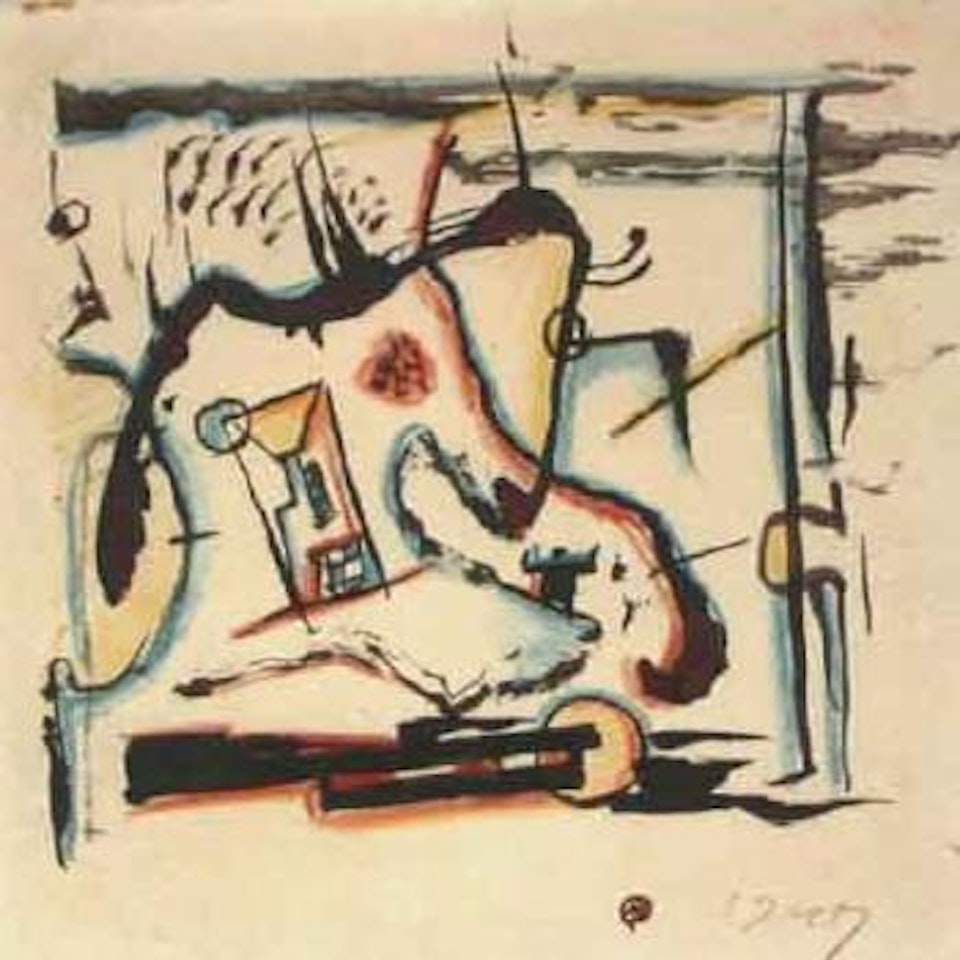 Composition by Mstislav Valerianovich Dobuzhinsky