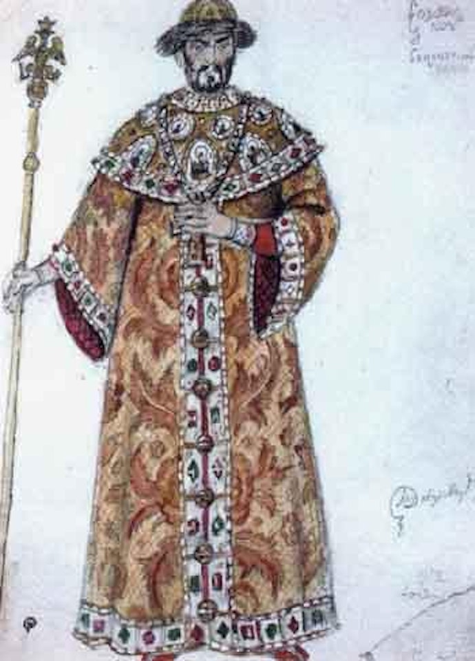 Boris Godounov, le couronnemnet by Mstislav Valerianovich Dobuzhinsky