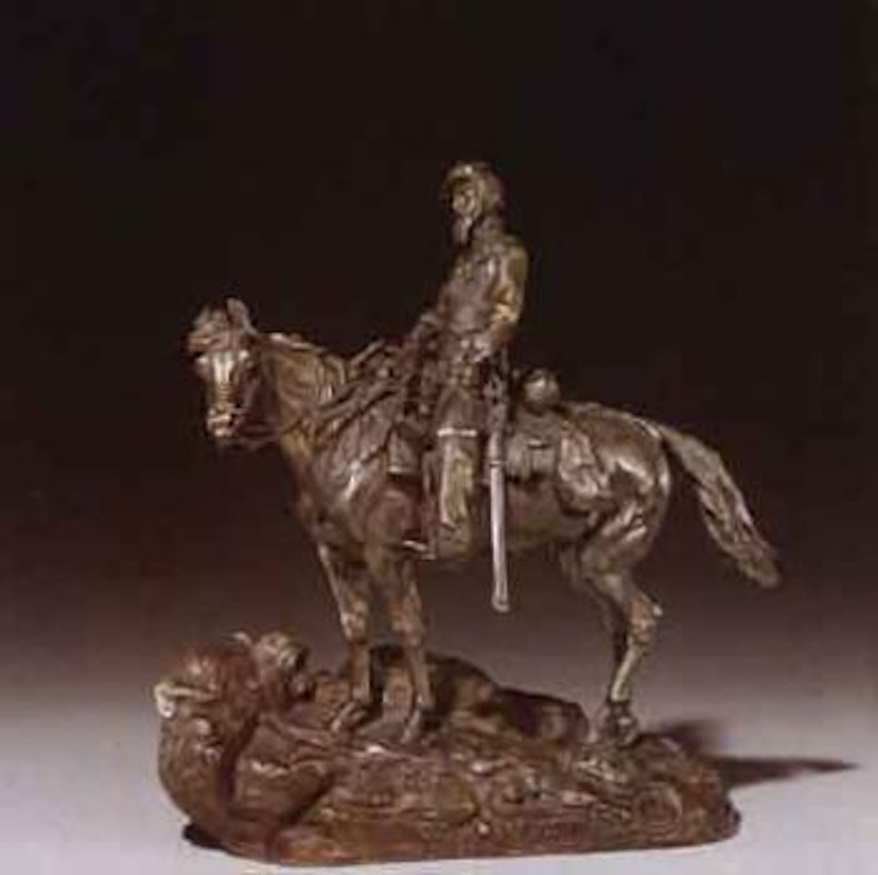 Officer on horseback by Eugene Alexandrovic Lanceray
