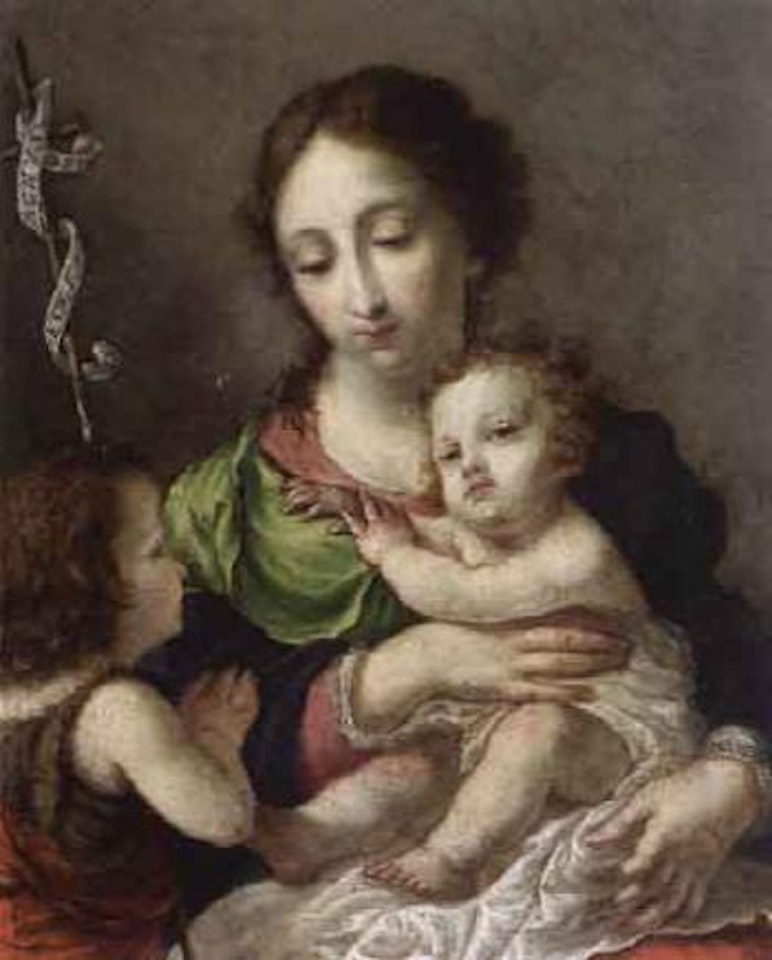 The Virgin with Jesus and John the Baptist as a child by Italian School
