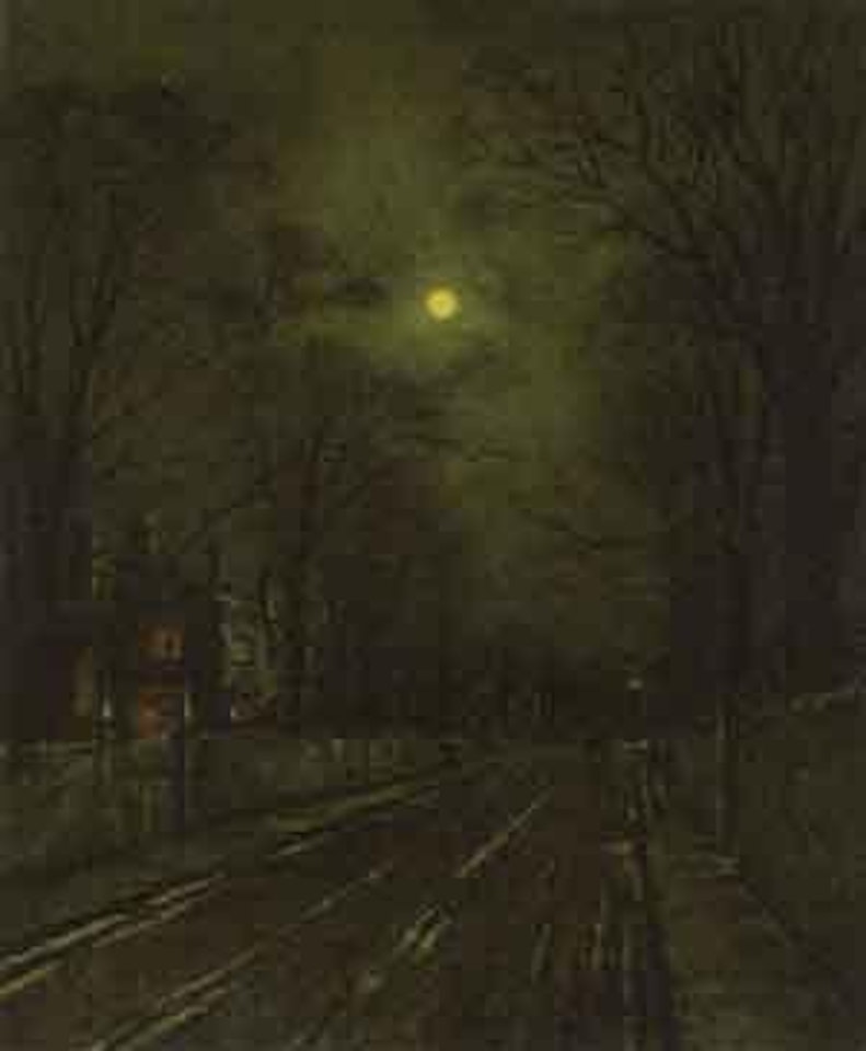 October full moon by John Atkinson Grimshaw