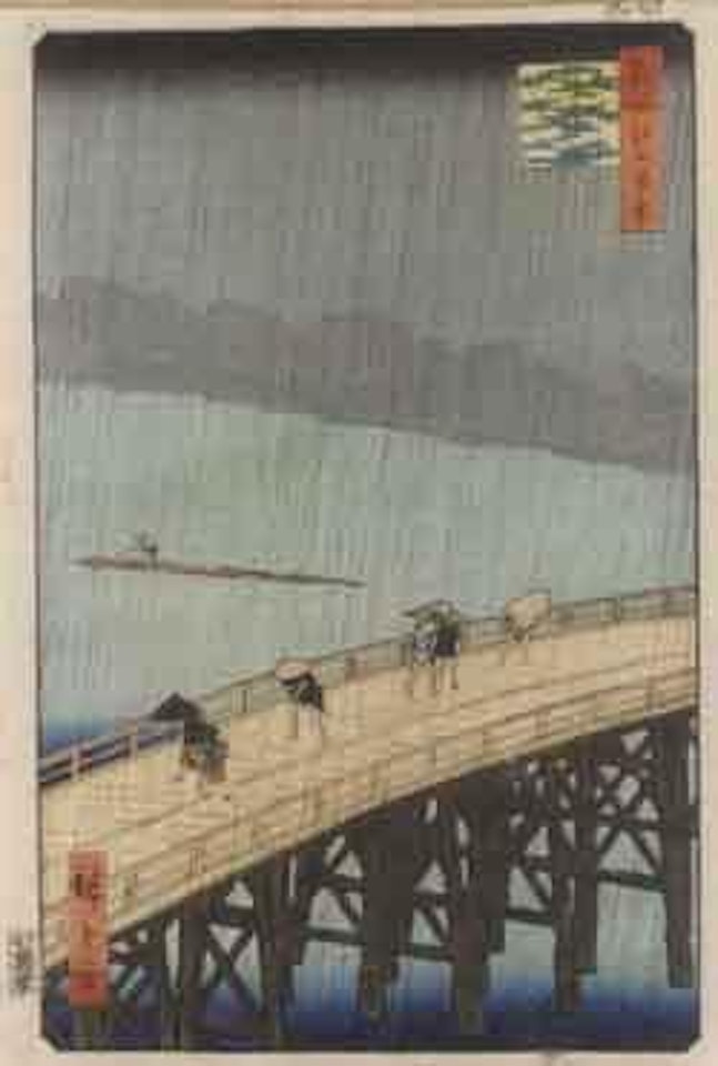Sudden shower over the Ohashi Bridge by Utagawa Hiroshige