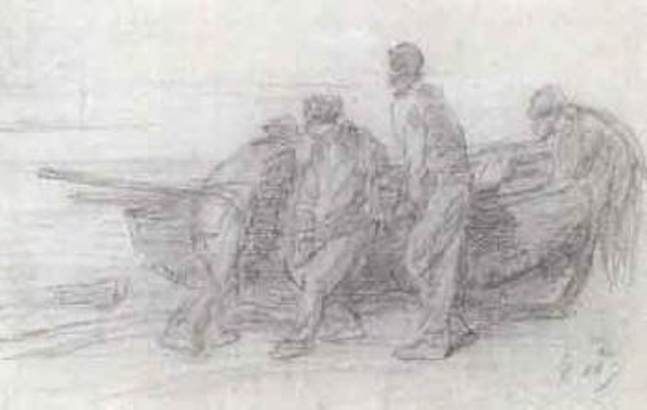 Retour de peche by Eugène Boudin
