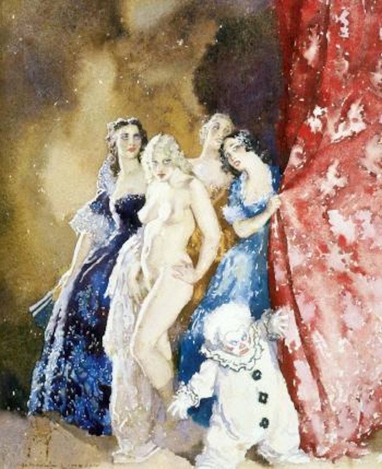 The curtain by Norman Alfred Williams Lindsay