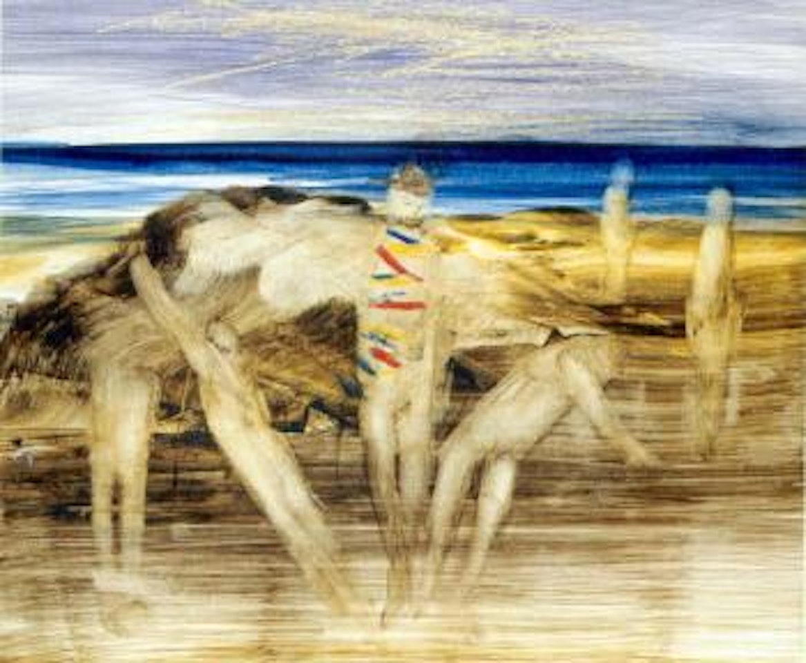 Soldiers bathing by Sidney Nolan