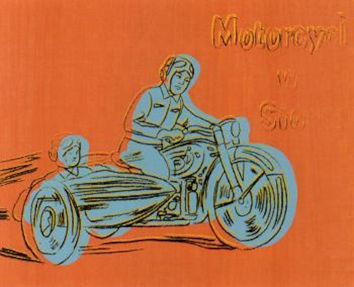 Motorcycle with side car by Andy Warhol