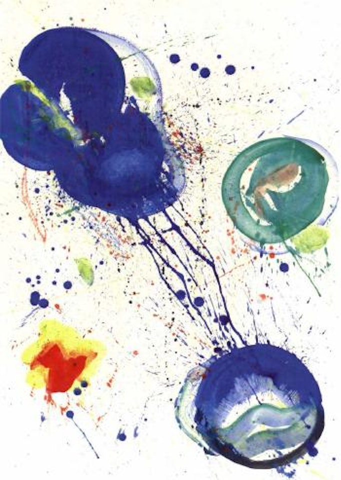 Santa Barbara blue by Sam Francis