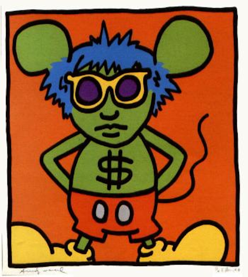 Andy Mouse by Keith Haring by Andy Warhol