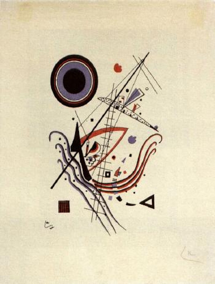 Blue lithograph by Wassily Kandinsky