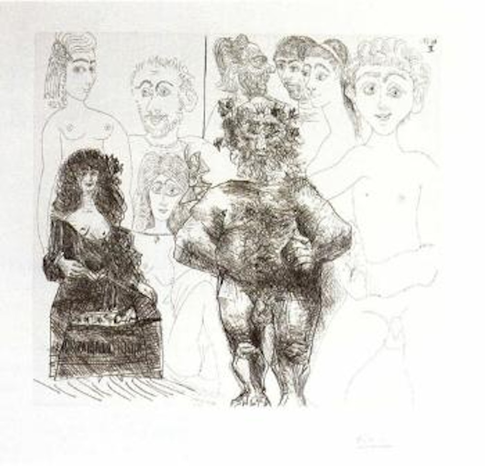 Sexe a l'ancienne et a la moderne by Pablo Picasso