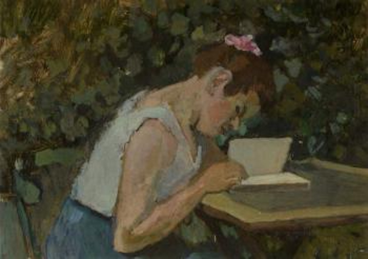 Femme lisant dans un jardin by Henri Matisse