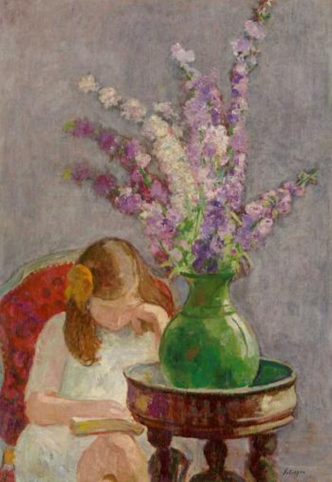 Jeune fille aux fleurs by Henri Lebasque