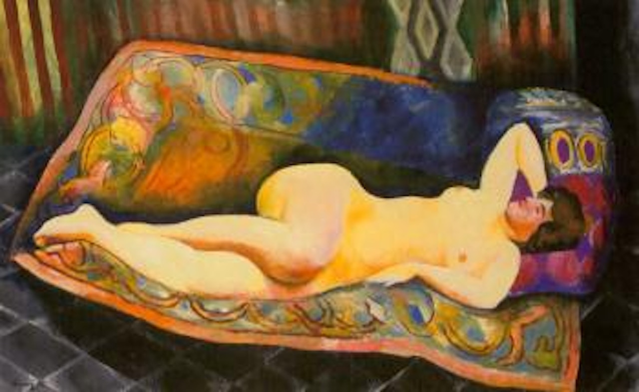 Grand nu allonge by Moïse Kisling