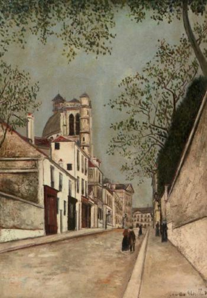 Rue Clovis a Paris by Maurice Utrillo