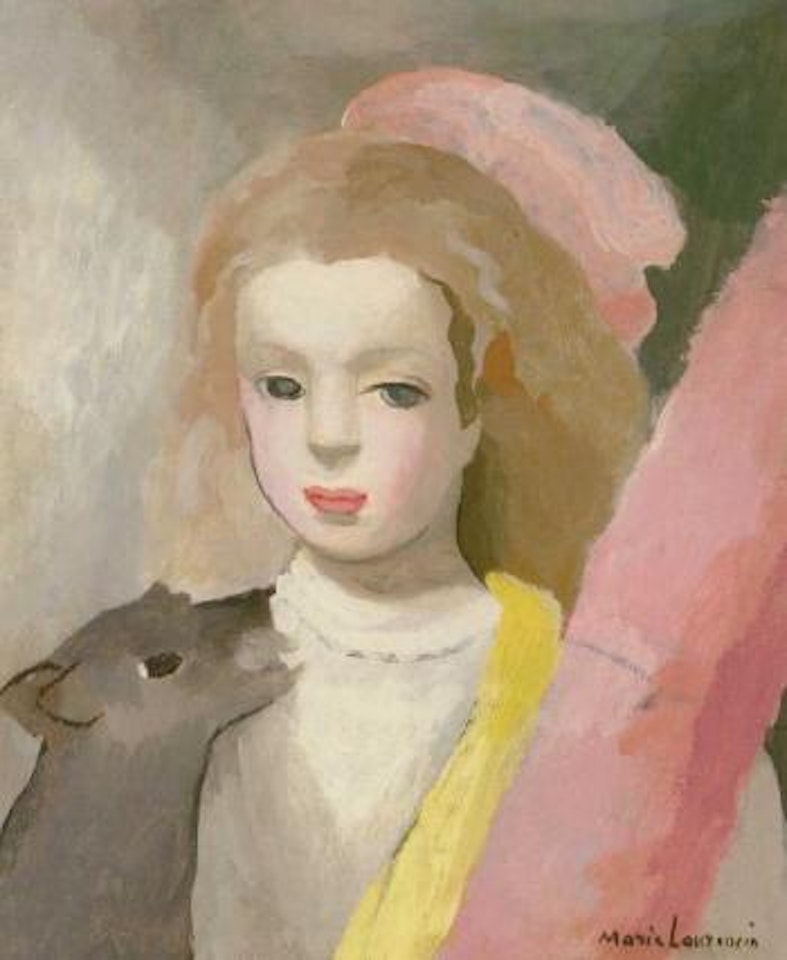 Femme avec chien by Marie Laurencin