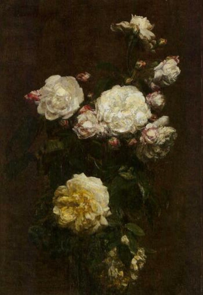 Roses blanches by Henri Fantin-Latour