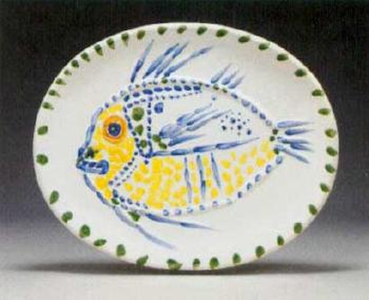 White ground fish by Pablo Picasso