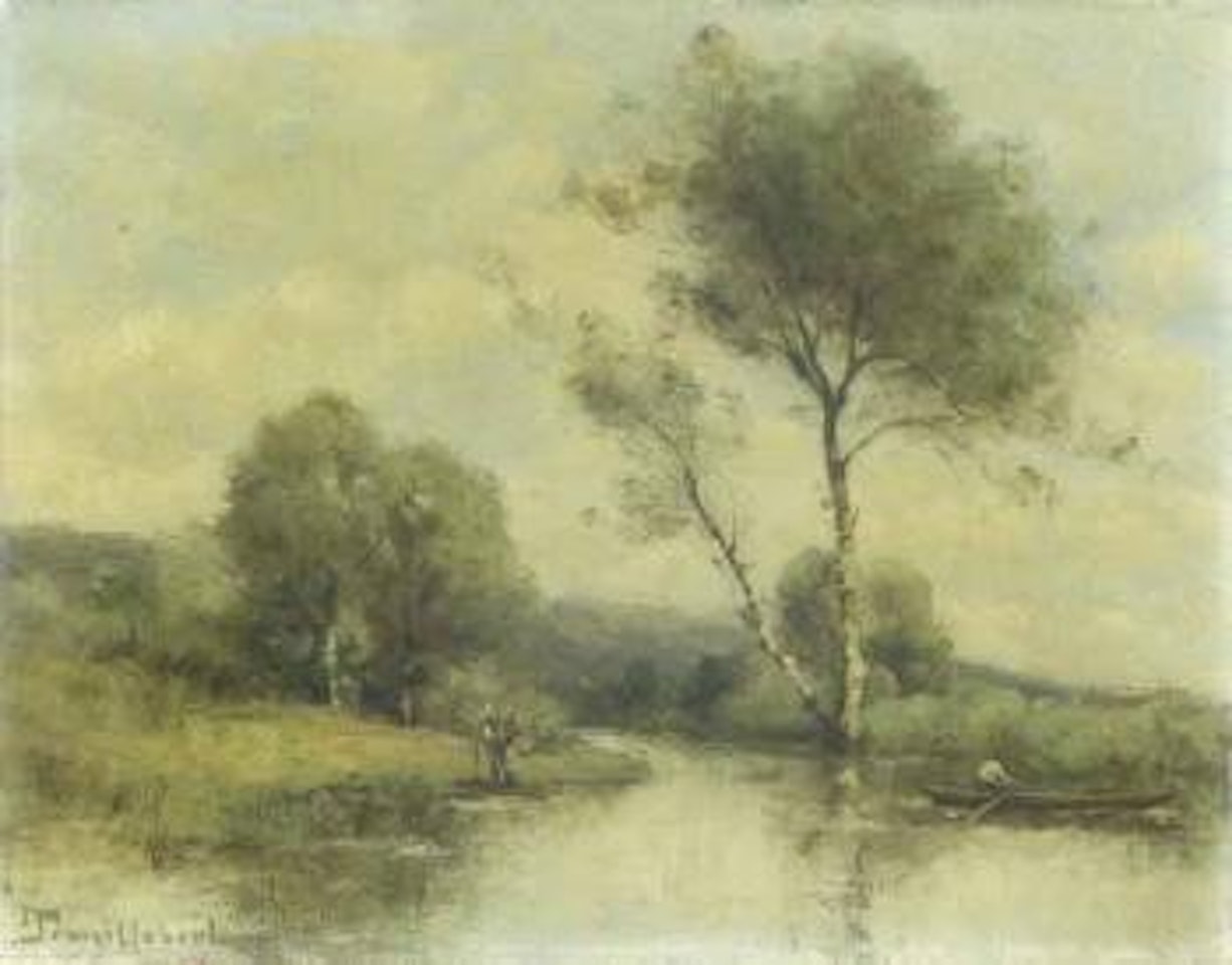 Bord de riviere by Paul Désiré Trouillebert