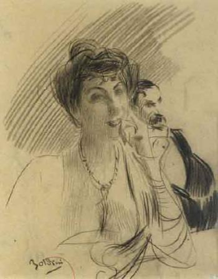 Homme et femme en tenue de soiree by Giovanni Boldini
